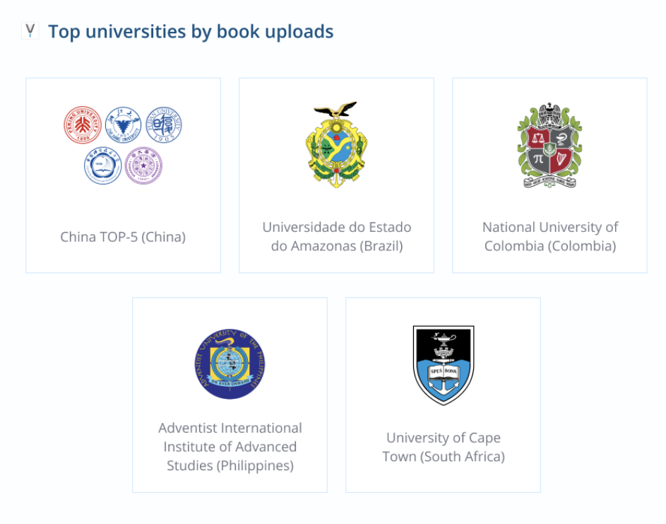 Z-Library page describing its library and donation model